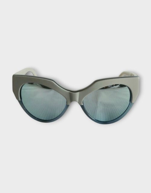 Grey Two-Tone Cat-Eye Sunglasses